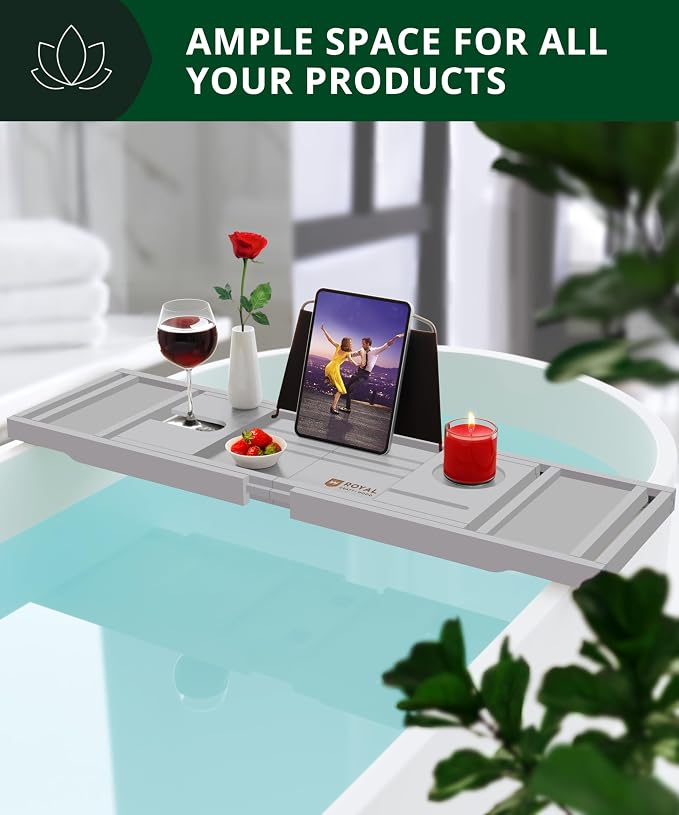 ROYAL CRAFT WOOD Premium Foldable Bathtub Tray - Image 6