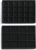 Frebeauty Stackable Velvet Jewelry Organizer Trays by Frebeauty
