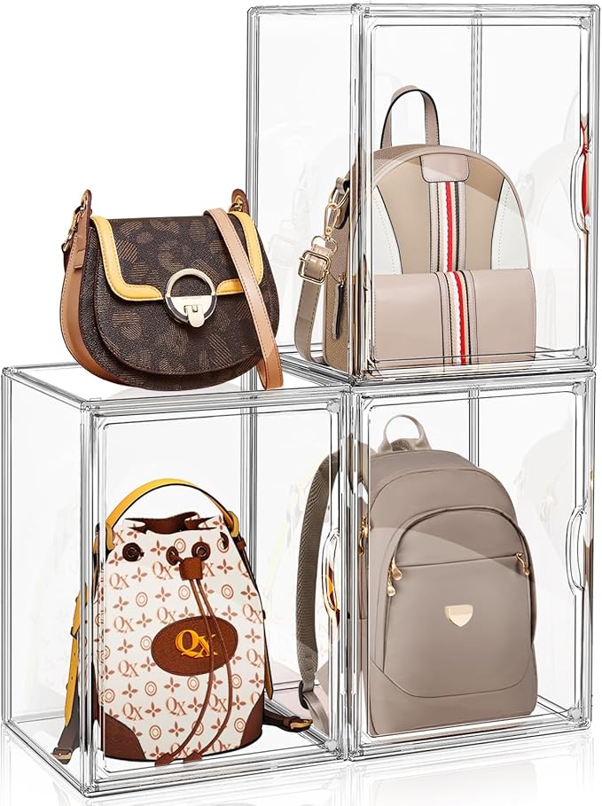 3 Packs Clear Handbag Storage Organizer by FODIENS