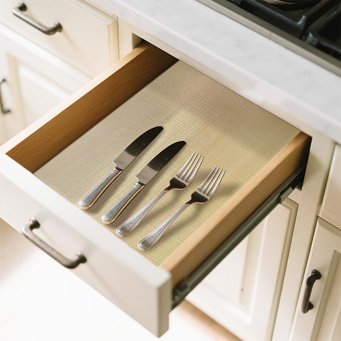 Drawer Liner and Shelf Liner for Kitchen Cabinet Liner Non-Adhesive Non-Slip - Image 2