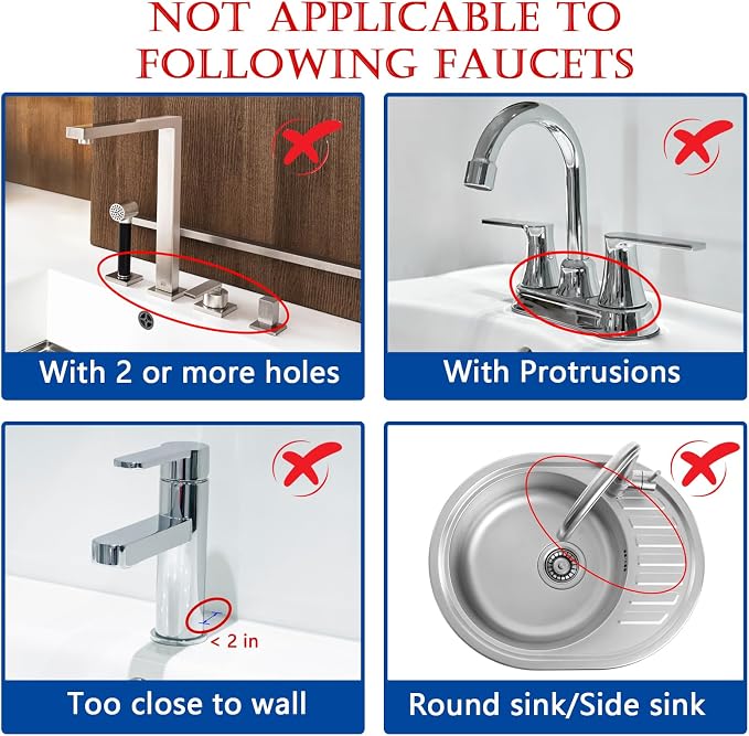 Meiliweser Silicone Faucet Mat for Kitchen Sink – Gen 2 Splash Guard - Image 6