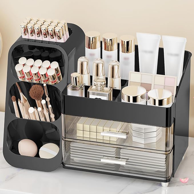 Makeup Organizer with Drawers, Skincare Organizer, Storage Box Cosmetic Display by Anylady