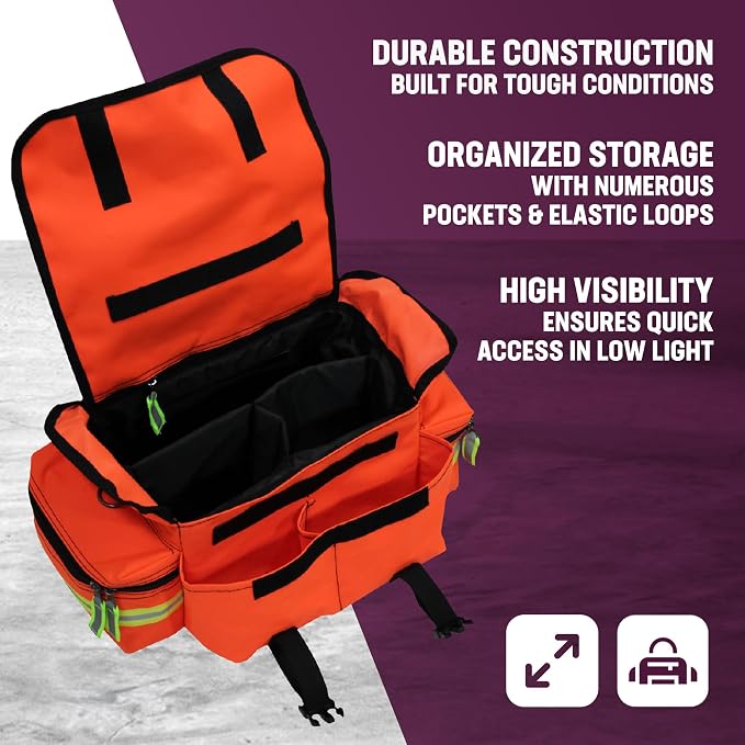 Kemp USA EMT First Responder Trauma Bag, First Aid & Survival Gear - Image 4