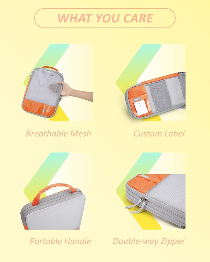 BAGSMART 6 Set /4 Set/2 Set Compression Packing Cubes - Image 5