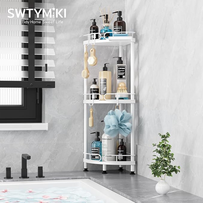 SWTYMIKI Corner Shower Caddy Standing - Image 3