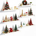 upsimples Floating Shelves for Wall, Wall Shelves for Decor Storage Set of 6 by upsimples
