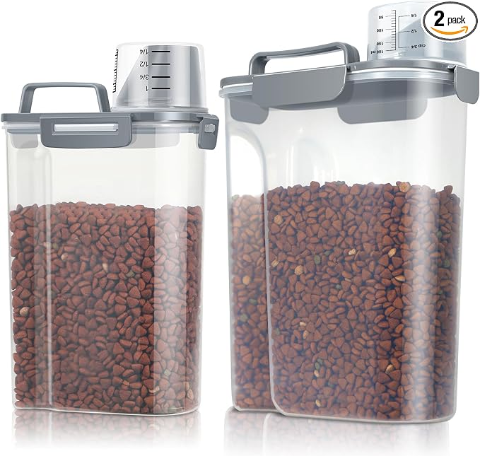 TBMax Dog Food Storage Containers 2 Pack 8 to 10 Lbs, Airtight Pet Food by TBMax