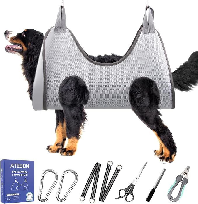Pet Grooming Hammock Harness for Large Giant Dogs Nail Trimming, Dog Sling for by ATESON