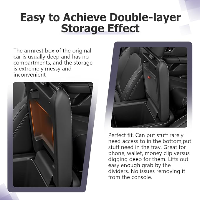 LUWU Center Console Hidden Box Organizer Compatible - Image 4