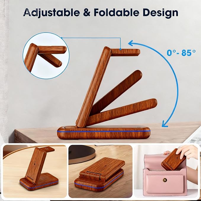Wireless Charging Station for Samsung/Android, Fast Wireless Watch Charger - Image 3