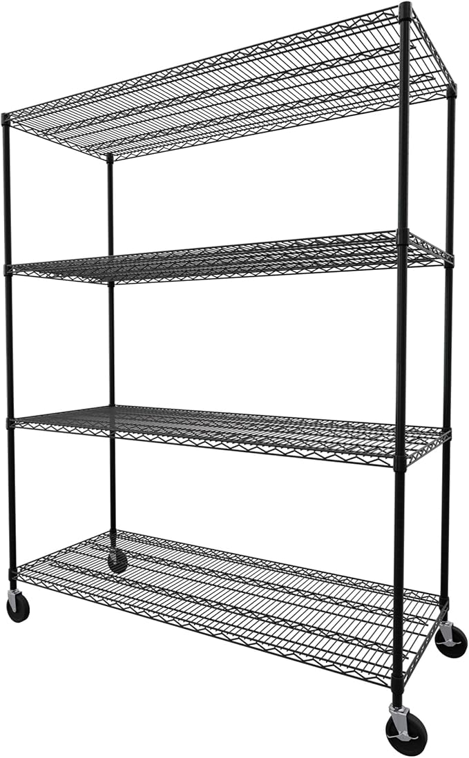 SafeRacks - NSF Certified Storage Shelves, Heavy Duty Steel Wire Unit by SafeRacks