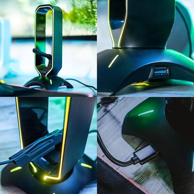 Tilted Nation Gaming Headset Stand | RGB Headphone Stand - Image 7
