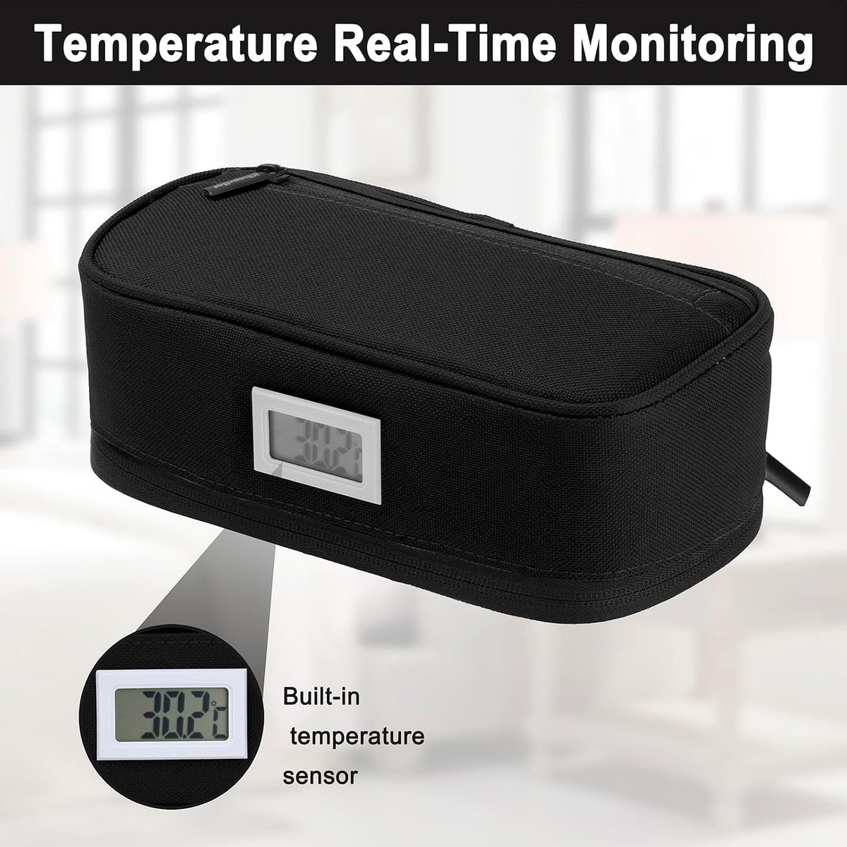 Insulin Cooler Travel Case with 2 x 90g TSA Approved Ice Packs