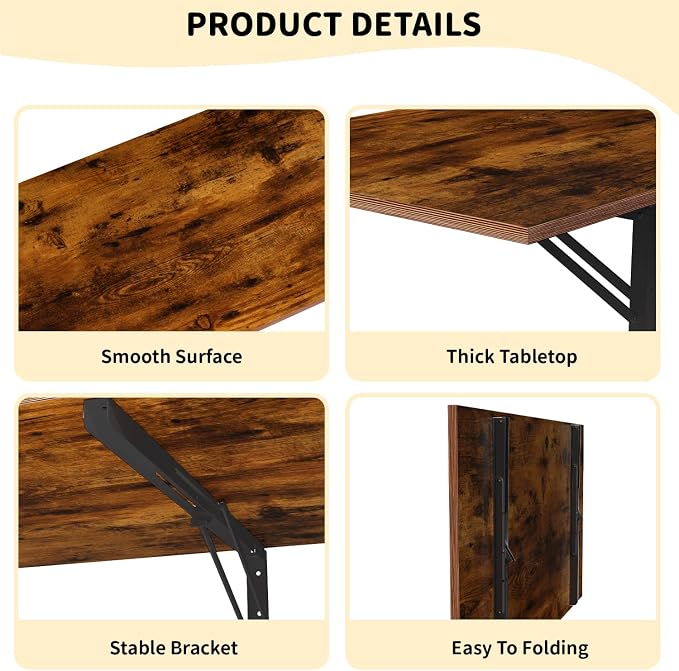 GOYLSER Wall Mounted Folding Table - Image 5