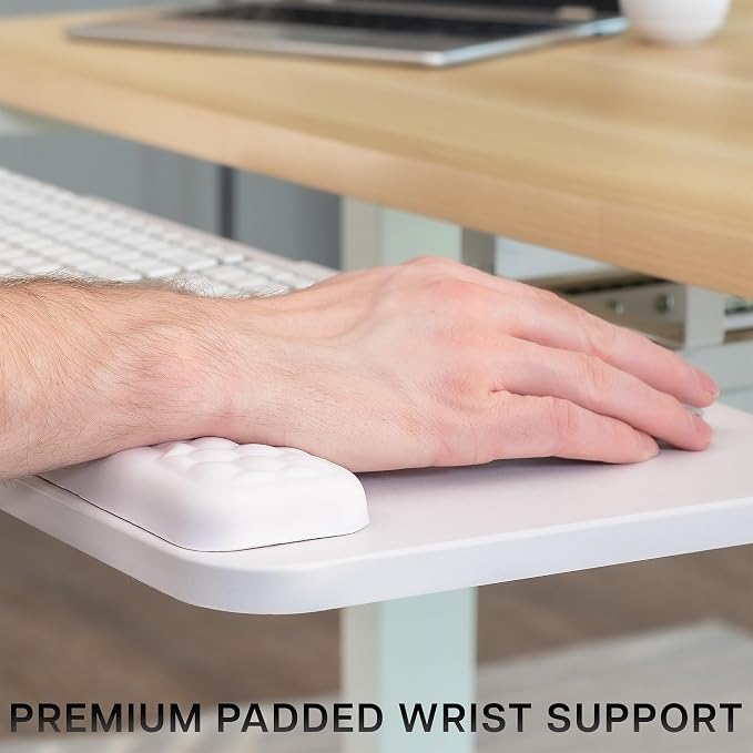 VIVO Premium Adjustable 27 x 11 inch Computer Keyboard and Mouse Platform Tray - Image 6