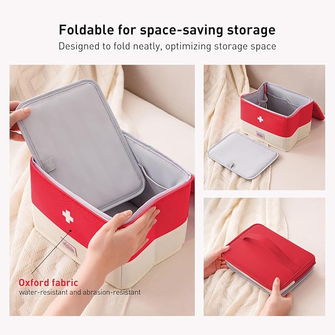 Medication Organizer Storage Bag, Large Capacity Portable Pill Bottle Organizer - Image 6