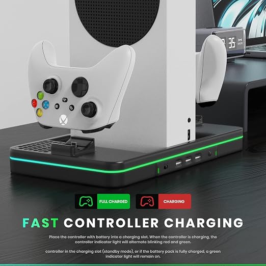 Charging Stand with Cooling Fan, CODOGOY Vertical Stand Compatible with Xbox - Image 6