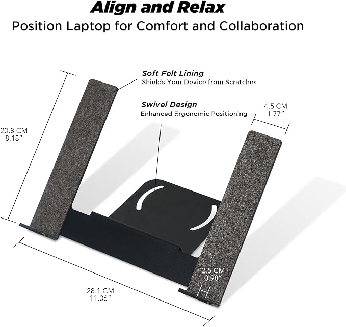 Moodular Add-ons Laptop Tray Stand Black MSA-LT - Image 4