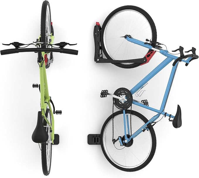 WALMANN BIKEPAL No Lifting Wall Mount Swivel Bike Rack, Vertical Bike Wall - Image 9