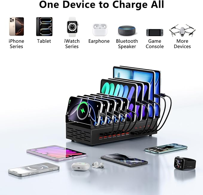 300W Charging Station with 24 Ports, USB Fast Charger - Image 4