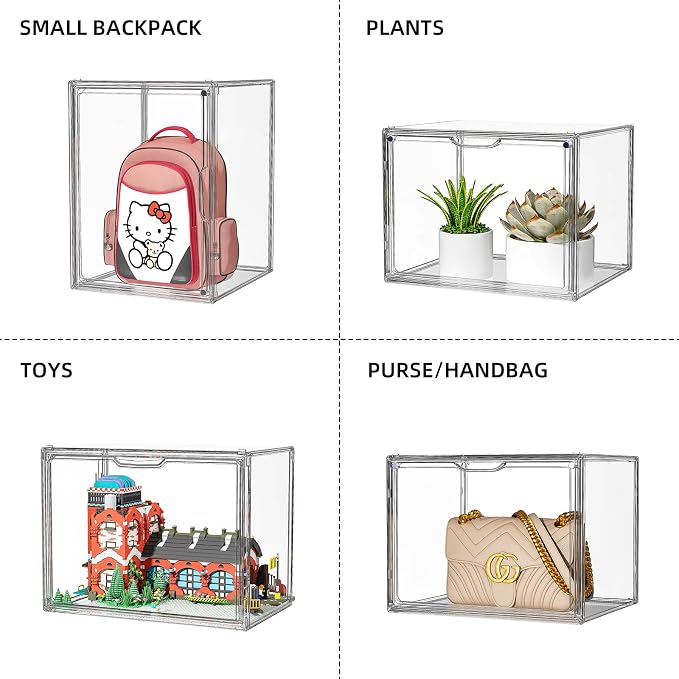 Clear Purse Organizer for Closet, 5 Pack Handbag Storage Organizer, Acrylic - Image 2
