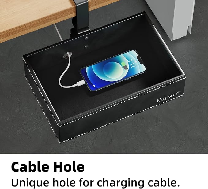 PU Leather Under Desk Organizer - Image 4