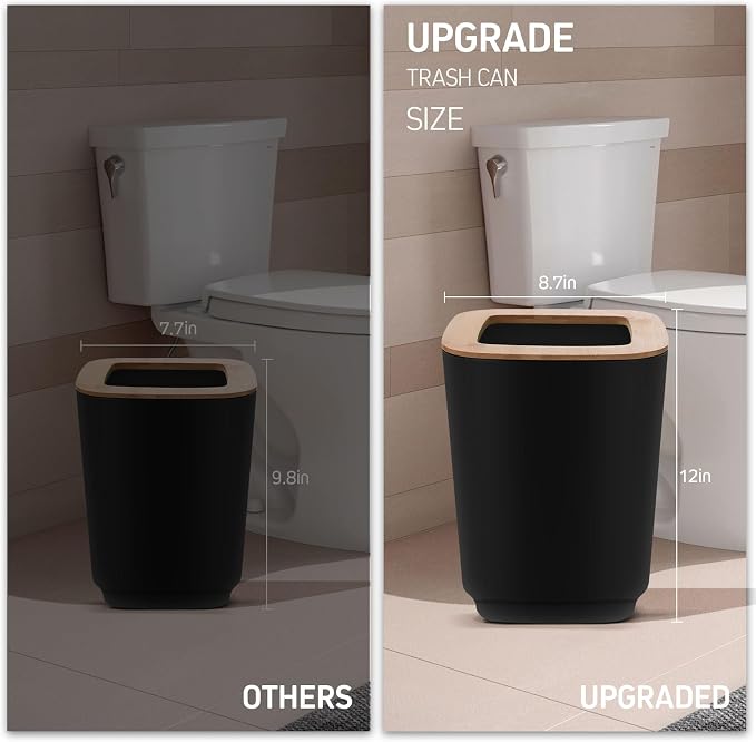 IMAVO Bathroom Accessories Set, 11 Pieces Bathroom Accessory Set, Trash Can - Image 4