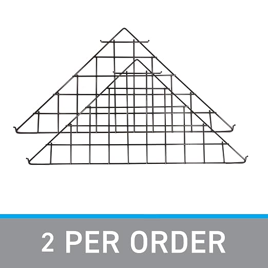SSWBasics Triangle Black Wire Grid Shelf -- Set of 2 - Image 5