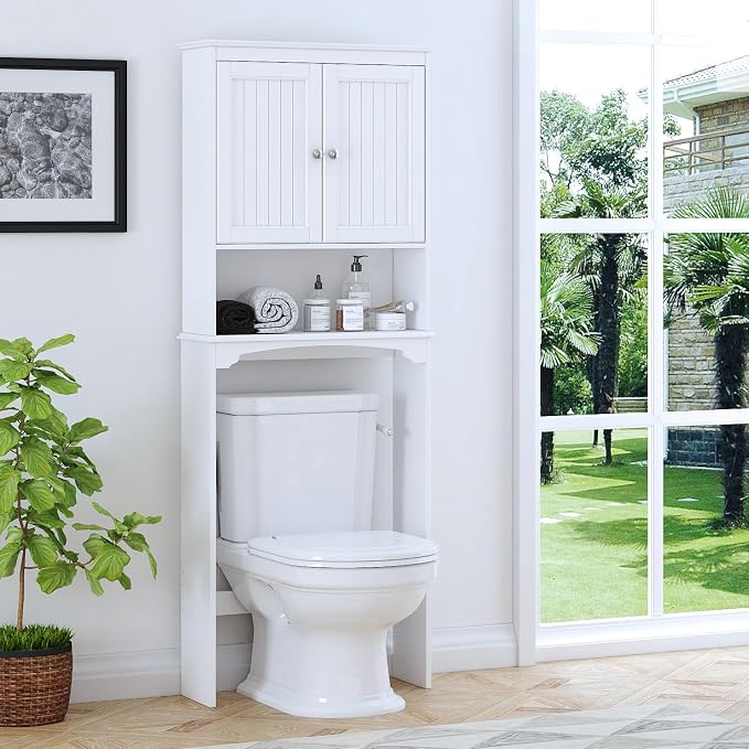 Spirich Over The Toilet Storage Cabinet, Bathroom Shelf Over Toilet, Bathroom - Image 8