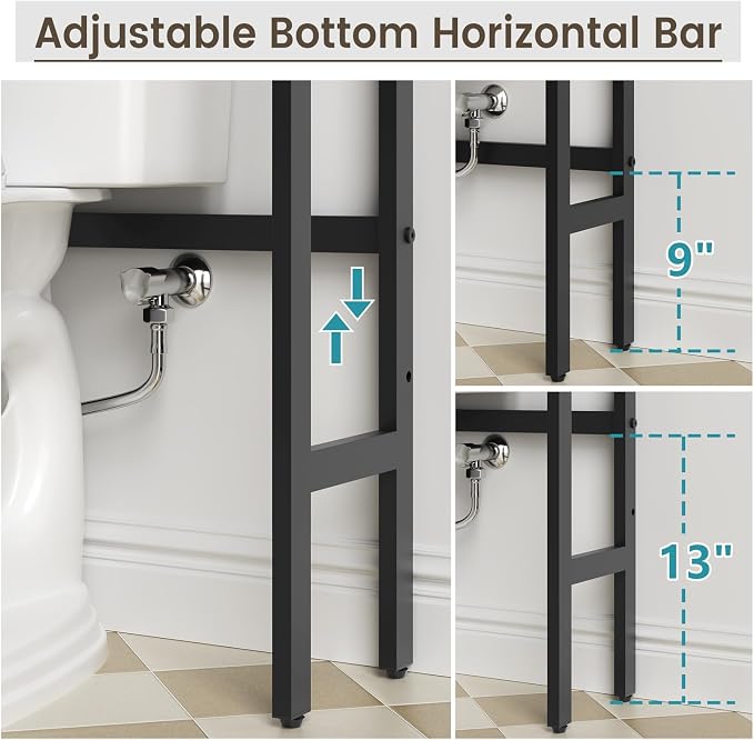 Over The Toilet Storage Cabinet, Bathroom Organizer Over Toilet - Image 8