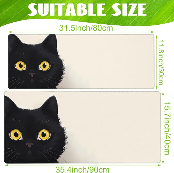Desk Pad, Cute Cat Large Gaming Mouse Pad - Image 2