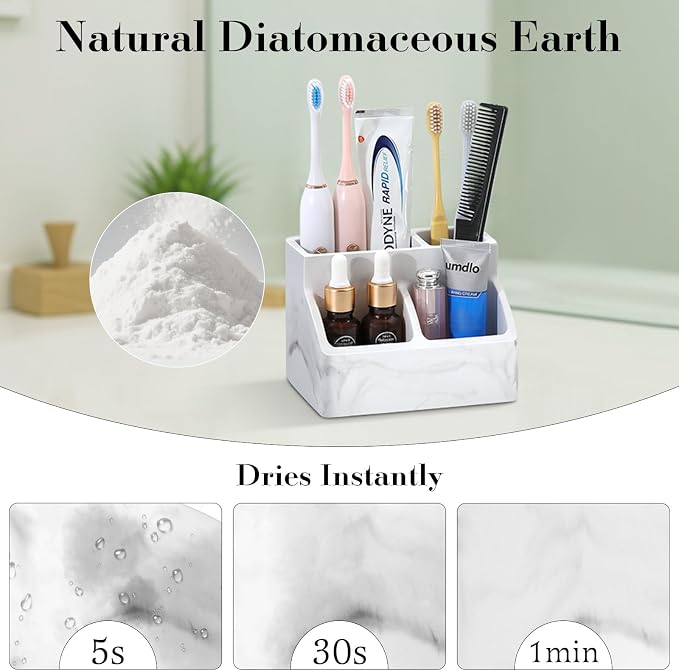 Luxspire Toothbrush Holder, Fast Drying Toothbrush Holders - Image 4