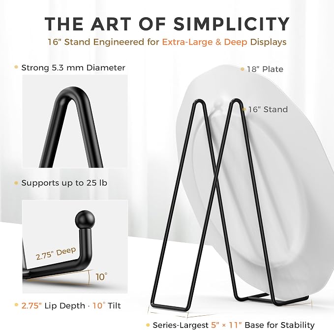 TR-LIFE 16 Inch Heavy Duty Plate Stand - Image 2