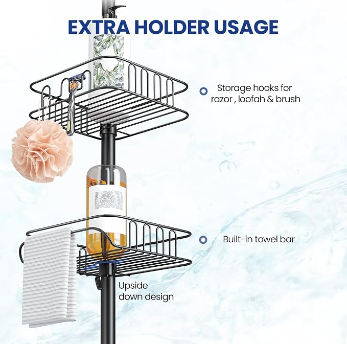 SEIRIONE Rustproof Shower Caddy and Organizer Corner - Image 5