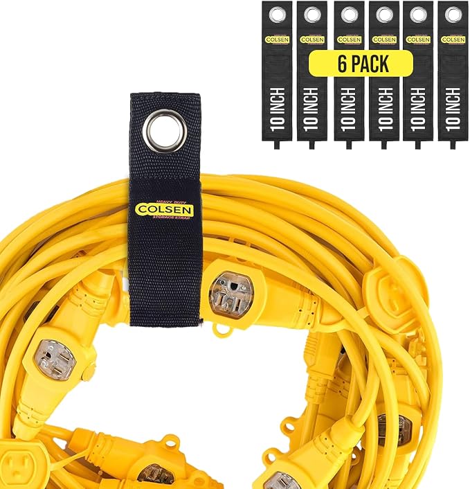 COLSEN Storage Strap – 10 inch large Heavy Duty Garage Organization Cable by COLSEN