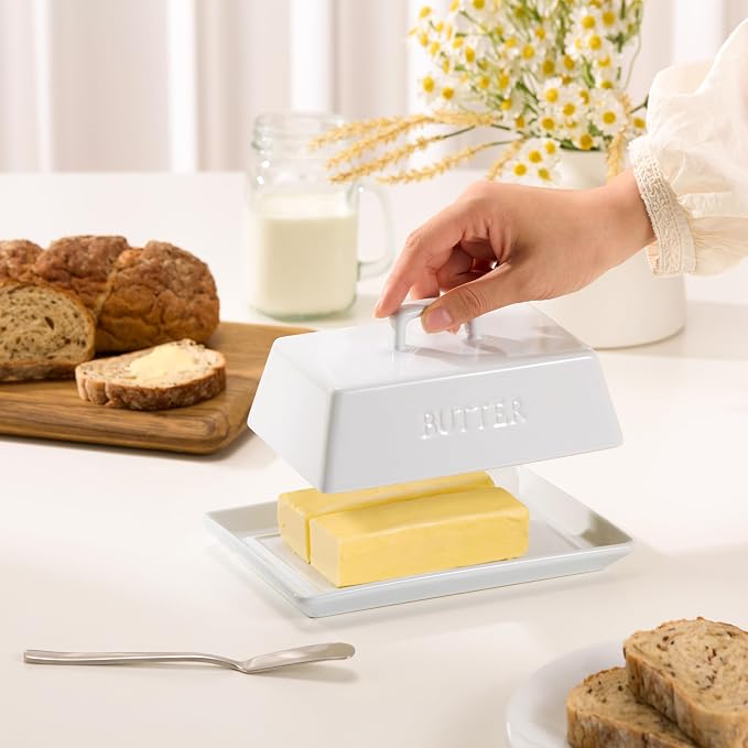 Kook Ceramic Extra Large Butter Dish - Image 3