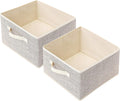 Storage Baskets, 11-Inch Woven Fabric Bins, Storage Cubes with