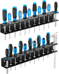 Screwdriver Organizer Wall Mount, Heavy Duty Metal Utility Storage Rack by Ouinis