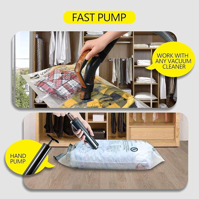 Vacuum Storage Bags, Space Saver Sealer Compression Bags - Image 6