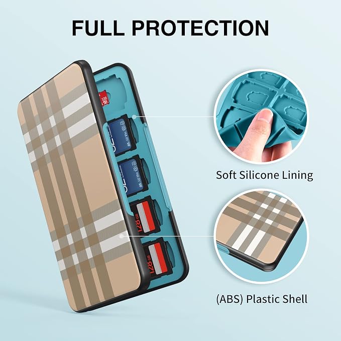 HEIYING Memory Card Case for SD/TF Cards, Portable SD Card Holder Storage Case - Image 5