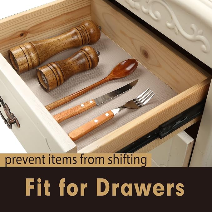 Premium Drawer and Shelf Liner for Cabinet, Non Adhesive Liner for Kitchen - Image 3