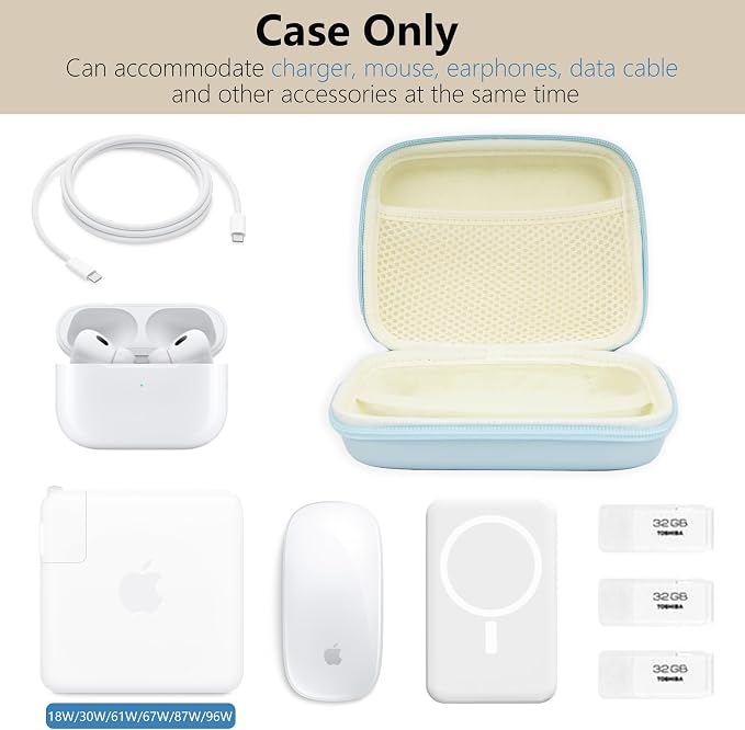 Charger Case for Macbook, Portable Tech Electronic Organizer Bag, Travel - Image 5