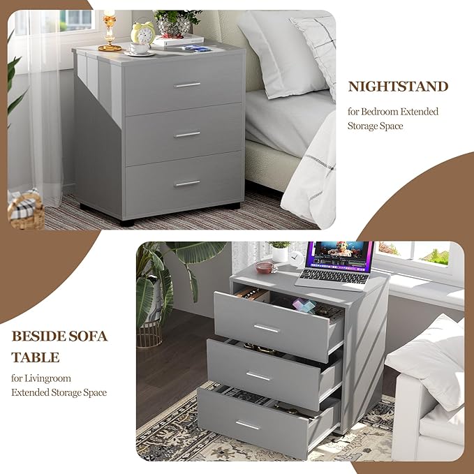 Aheaplus Closet Drawers Set of 2, Wood Closet Organizers and Storage - Image 5