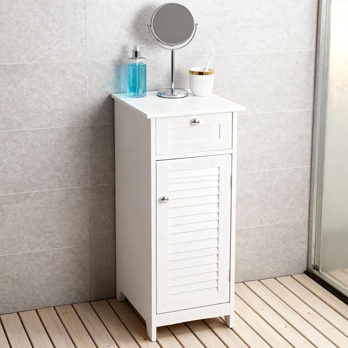 Modern Style Bathroom Storage Cabinet Made of Sturdy MDF Equipped - Image 5