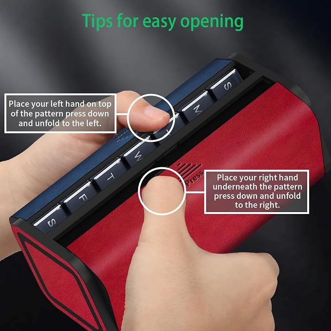 Pill Organizer 2 Times a Day, Am Pm Twice Daily Pill Case, Detachable Large - Image 3