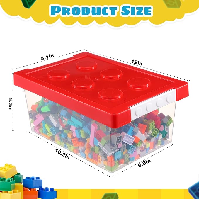Vicenpal 4 Pack Toy Storage Containers - Image 2