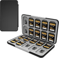 Memory Card Case with 40 Slots for 20 Micro SD SDXC SDHC TF Cards and 20 SD by Anyskill