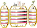 EBANKU Hexagon Nail Polish Racks Heavy Duty Nail Shelfs by EBANKU