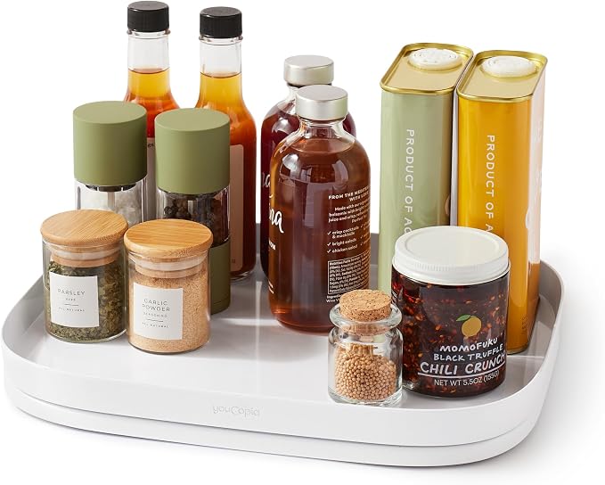 YouCopia MagicTrack Rectangle Lazy Susan Turntable: Kitchen & Bathroom Pantry by YouCopia