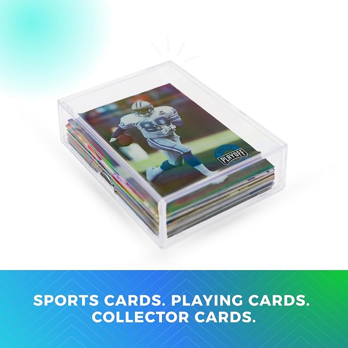 50 Pack Clear Acrylic Card Storage Boxes - Image 9